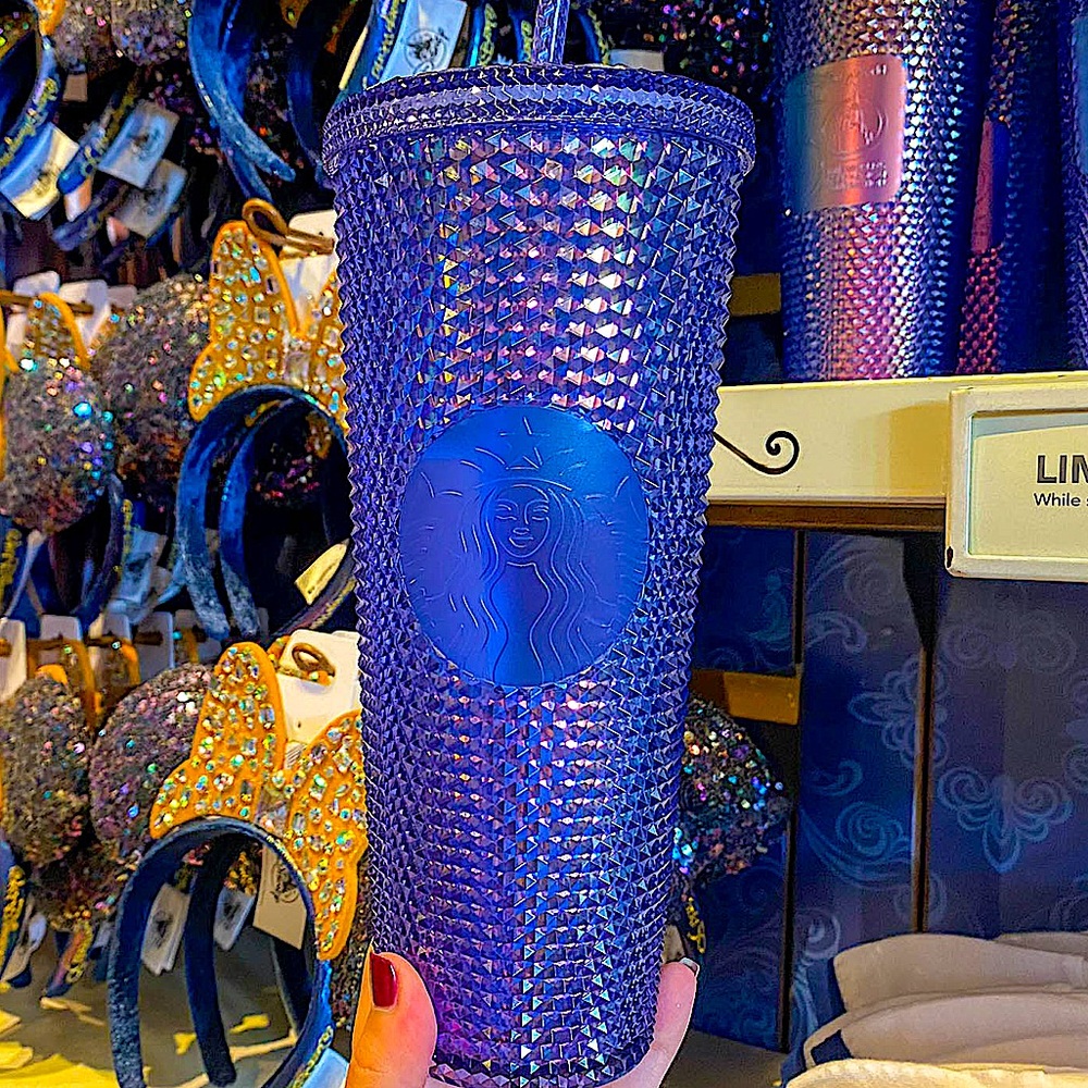 Walt Disney World 50th Anniversary Geometric Starbucks Tumbler FREE STAW Topper